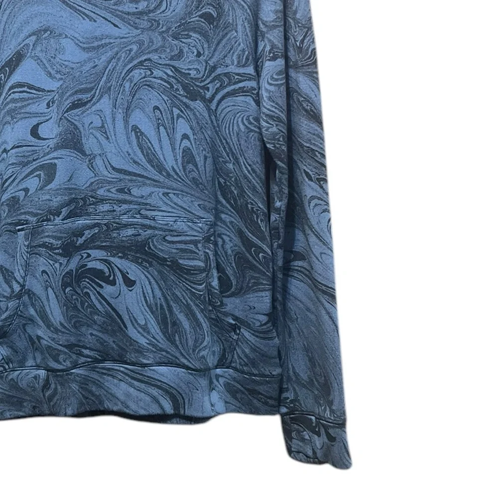 Athleta Girl In Your Element Hoodie 2.0 Sumi Marble‎ Blue Soft Modal Size XXL